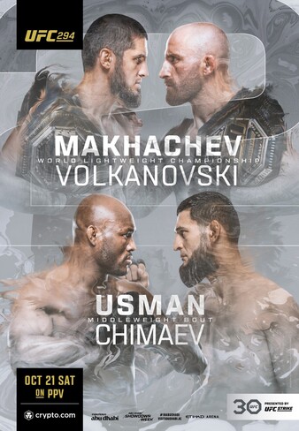 UFC 294: МАХАЧЕВ vs ВОЛКАНОВСКИ 2